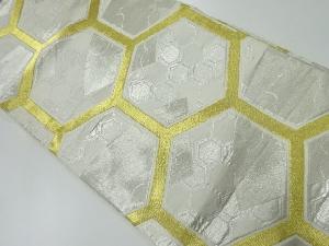 アンティーク　亀甲に地紙模様織出し袋帯（材料）